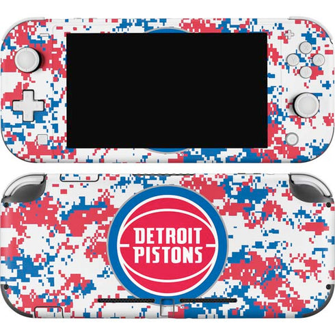 NBA Detroit Pistons Digi Camo Nintendo Switch Lite Skin